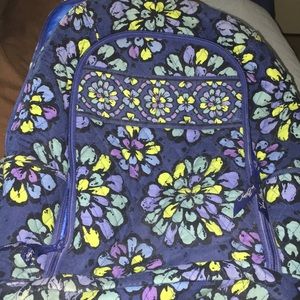 Vera Bradley laptop backpack indigo pop